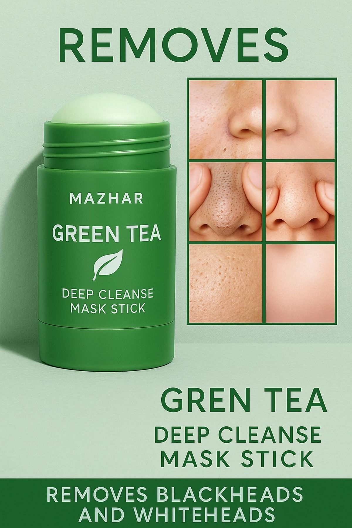 mazhar Siyah Nokta Ve Maskesi ve Green Tea Mask Stick