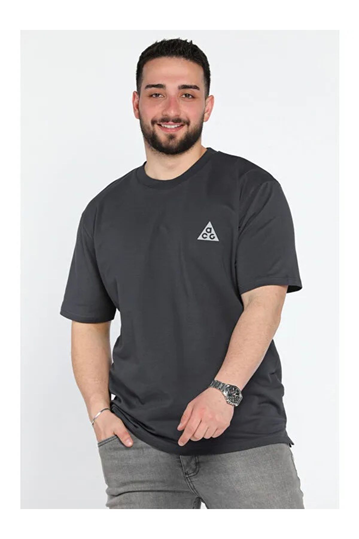 Parkur ERKEK ACG BASKILI 2 İPLİK ERKEK T-SHİRT