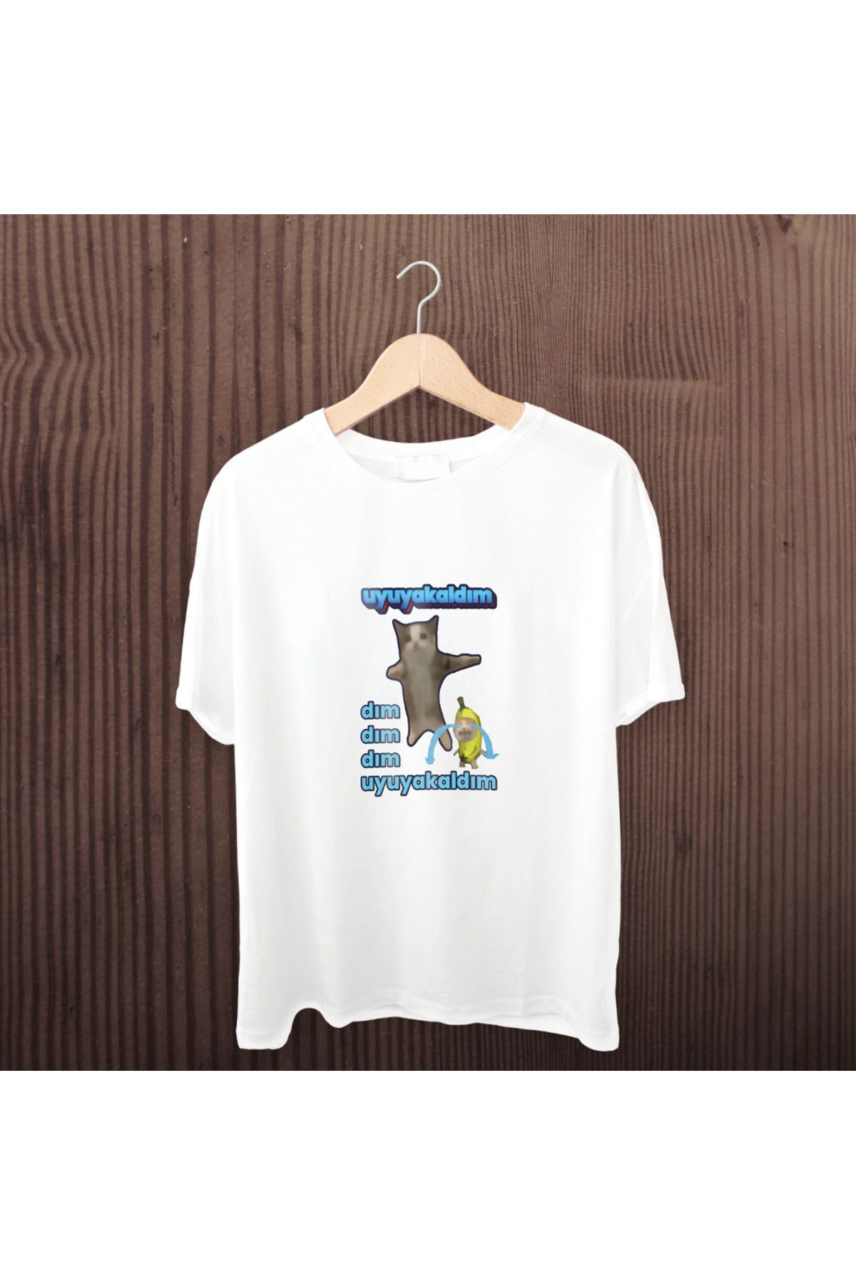 Pisa Art Uyuyakaldım Kedi Tshirt