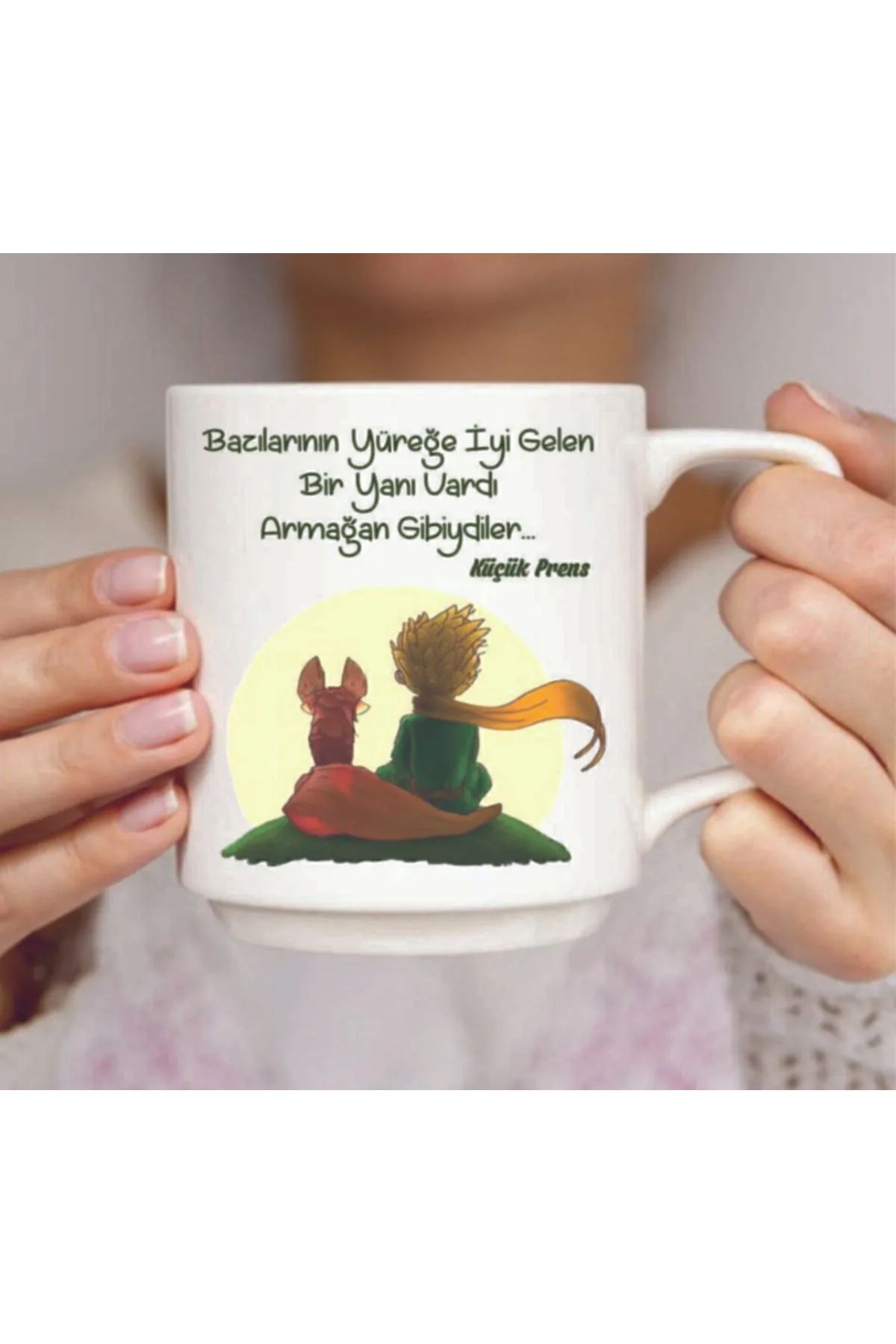 AYSAN ETİKET AySan Etiket Kupa Bardak Renkl Görselli Porselen