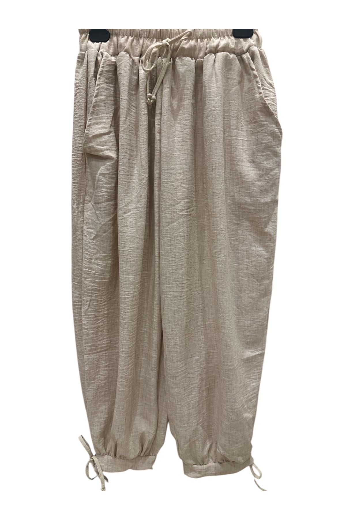 PHUTİ COLLECTION KETEN PAÇASI BAĞLI PANTOLON