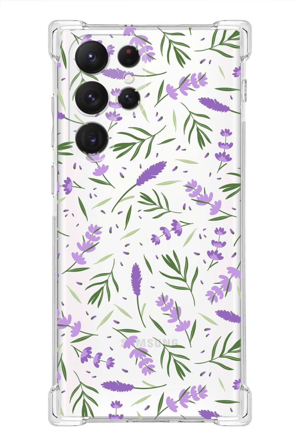 PrintiFy Samsung Galaxy S23 Ultra ile Uyumlu Water Color 3 Baskılı Köşe Korumalı Antişok Kılıf