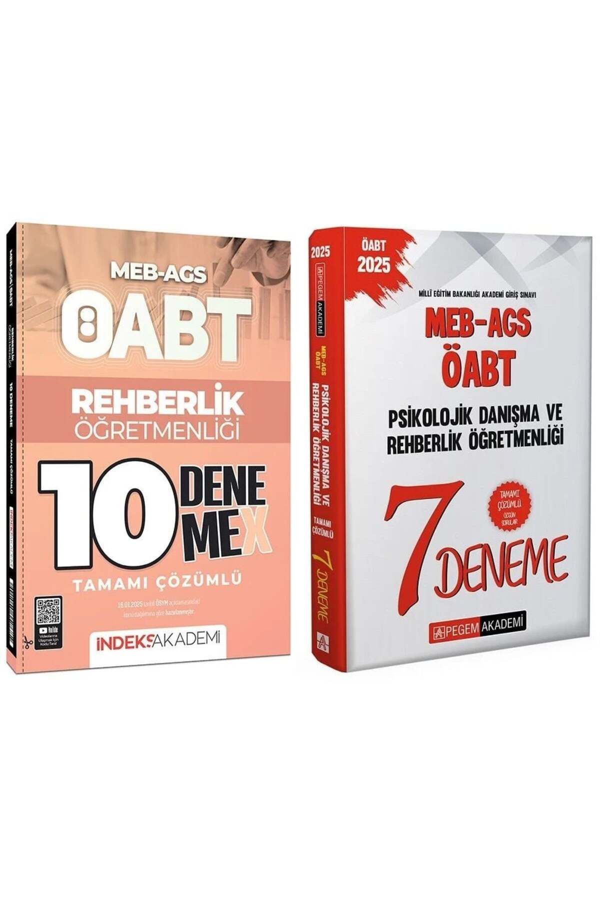 Garantör Akademi Pegem+İndeks 2025 Bas. ÖABT AGS Psikolojik Danışma ve Rehberlik 7+10 Den 2li