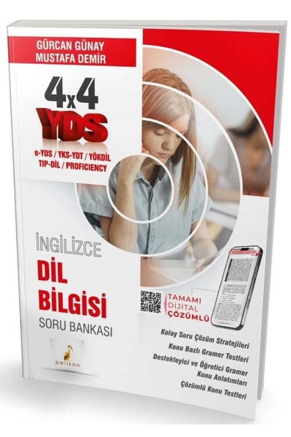 Garantör Akademi Pelikan YDS İngilizce 4x4 Dil Bilgisi Soru Bankası Çözümlü yeni