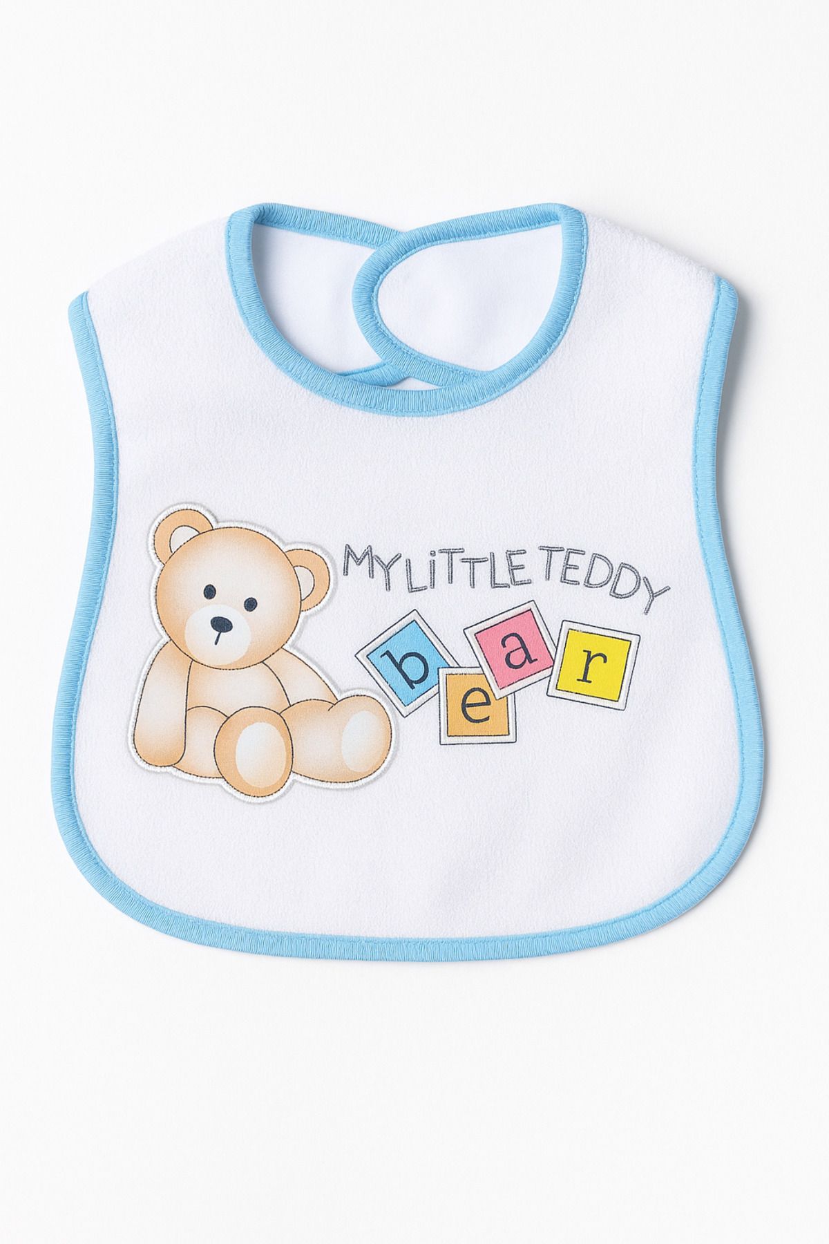 mia mia My Little Teddy Baskılı Erkek Bebek Önlüğü 0-12 ay