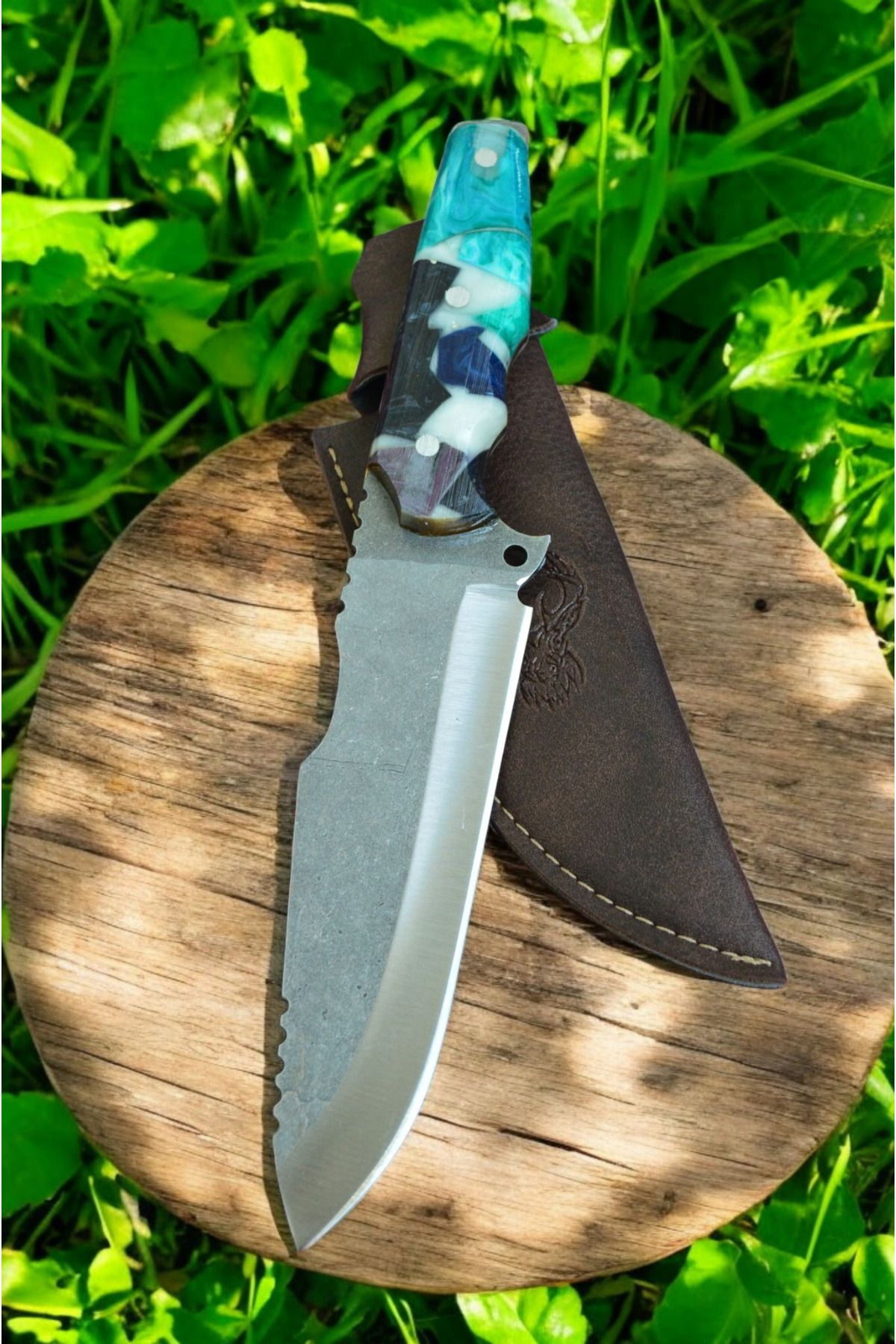 MERTCAN KNİFE 28 cm Epoksi kabze outdoor av ve kamp bıçağı mutfak bıçağı çakı kasap et bıçağı