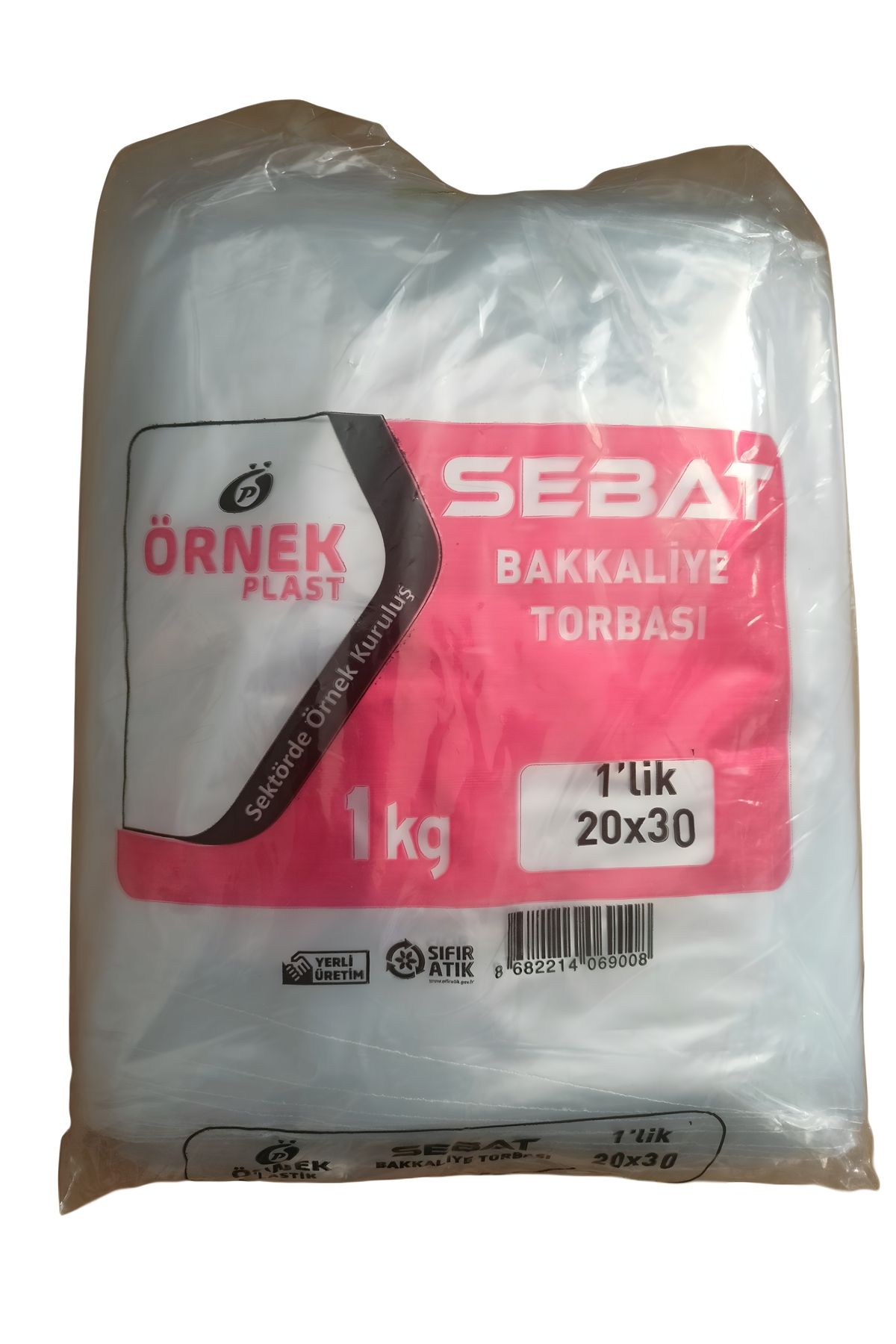 efmues Naylon torba bakkaliye poşeti 1'lik şeffaf bakliyat poşeti 20x30cm