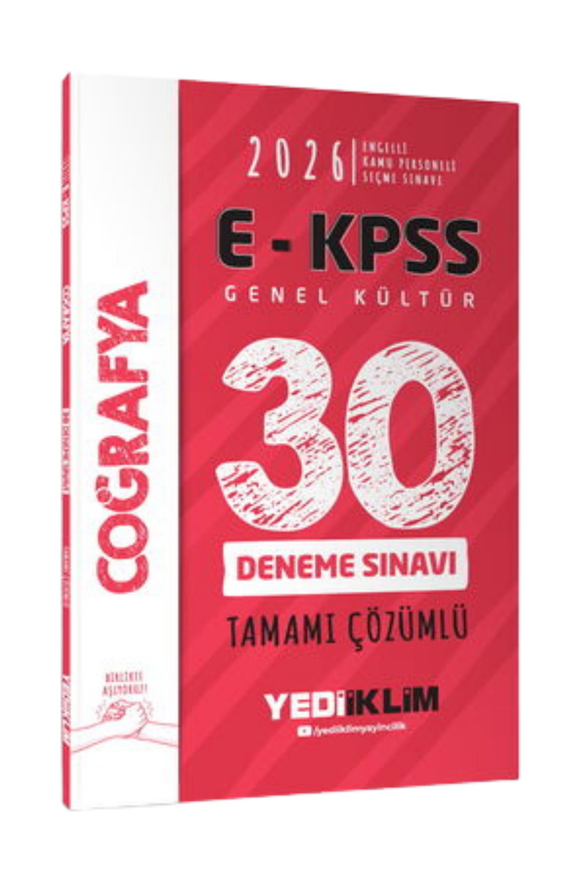 Yediiklim Yayınları 2026 E-KPSS Tüm Adaylar İçin Genel Kültür Coğrafya Tamamı Çözümlü 30 Deneme Sınavı-YEP YENİ