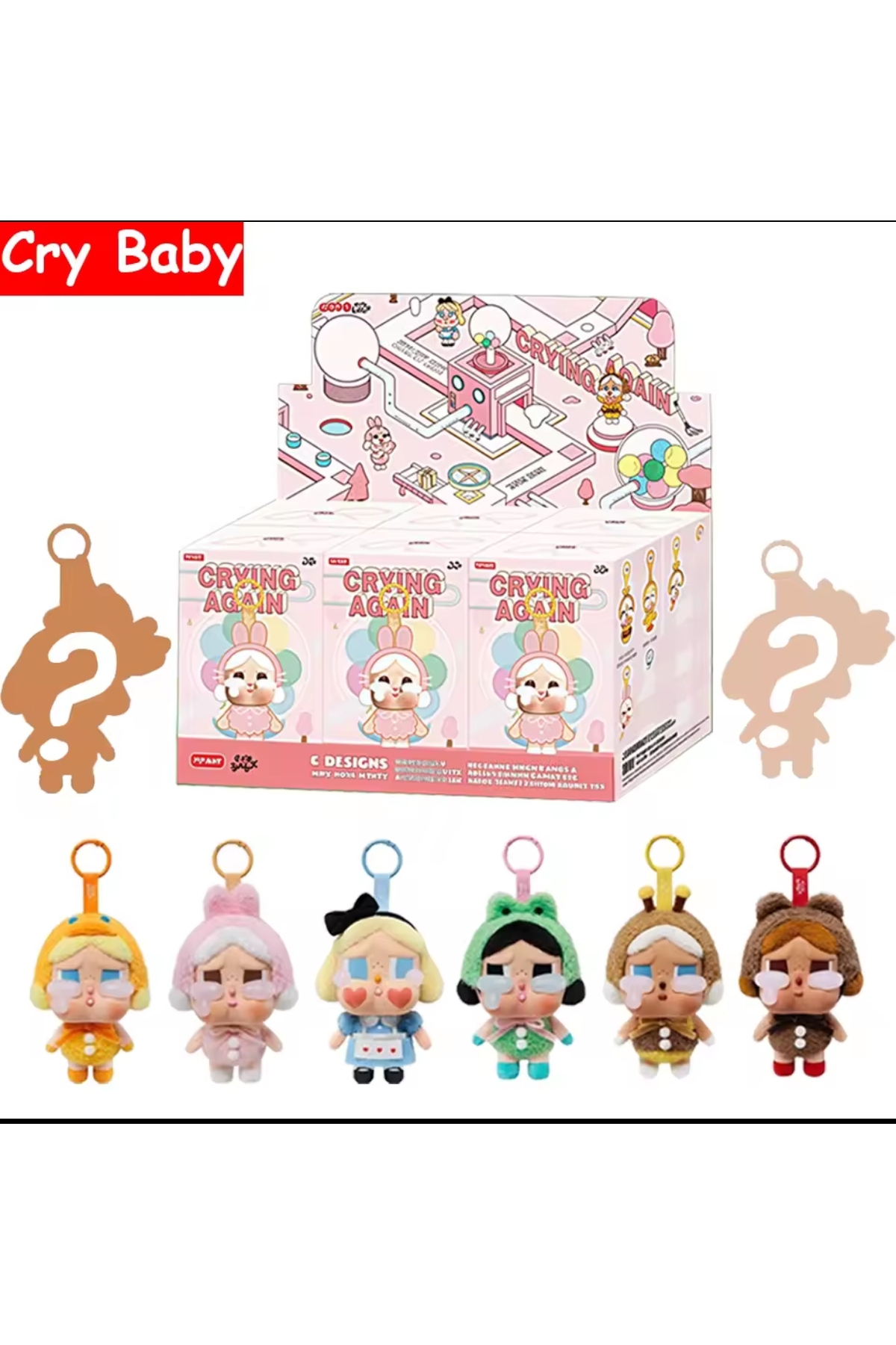 NB market CRYBABY pop mart kapalı sürpriz pack kutu Chery baby