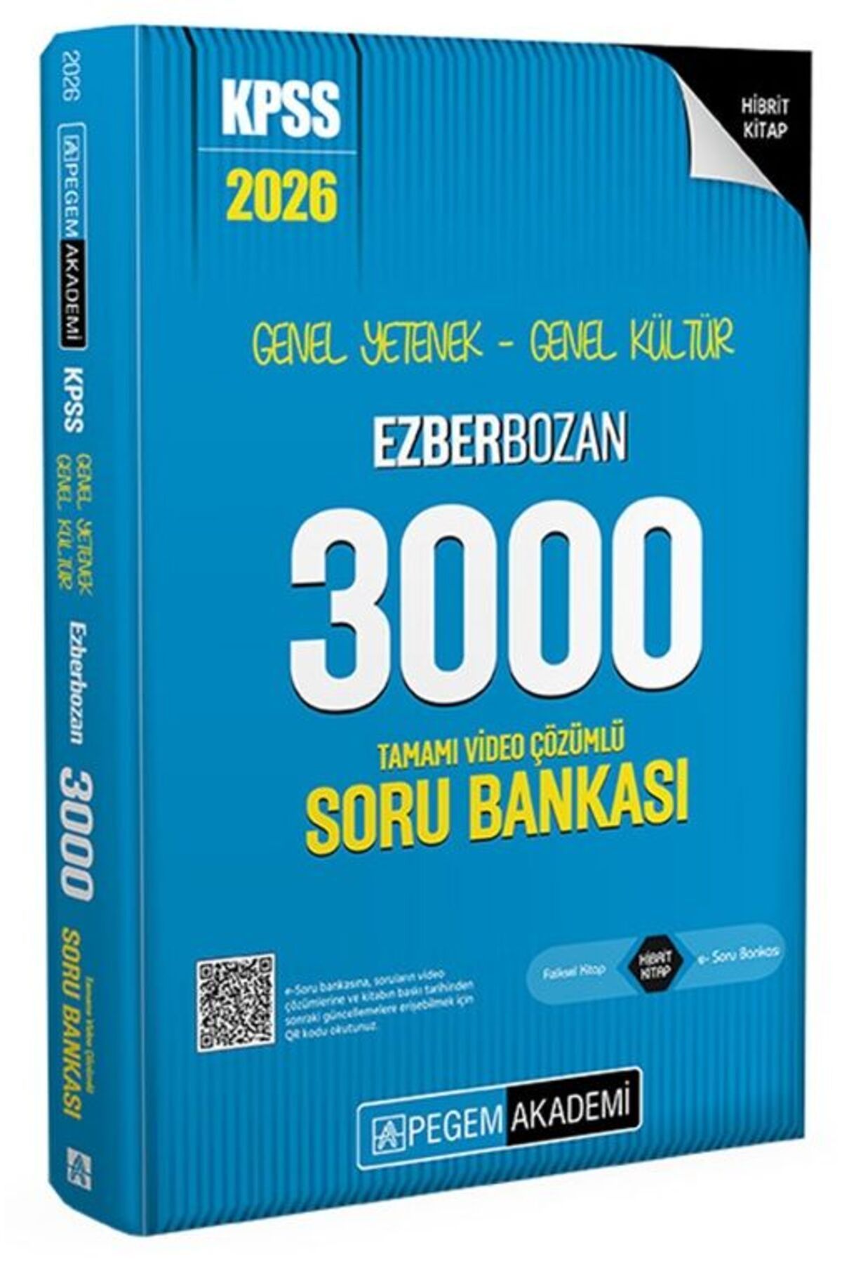 Makro Kitabevi Yayınları Pegem 2026 Baskı KPSS GY GK EZBERBOZAN 3000 Soru Bankası Tek Kitap