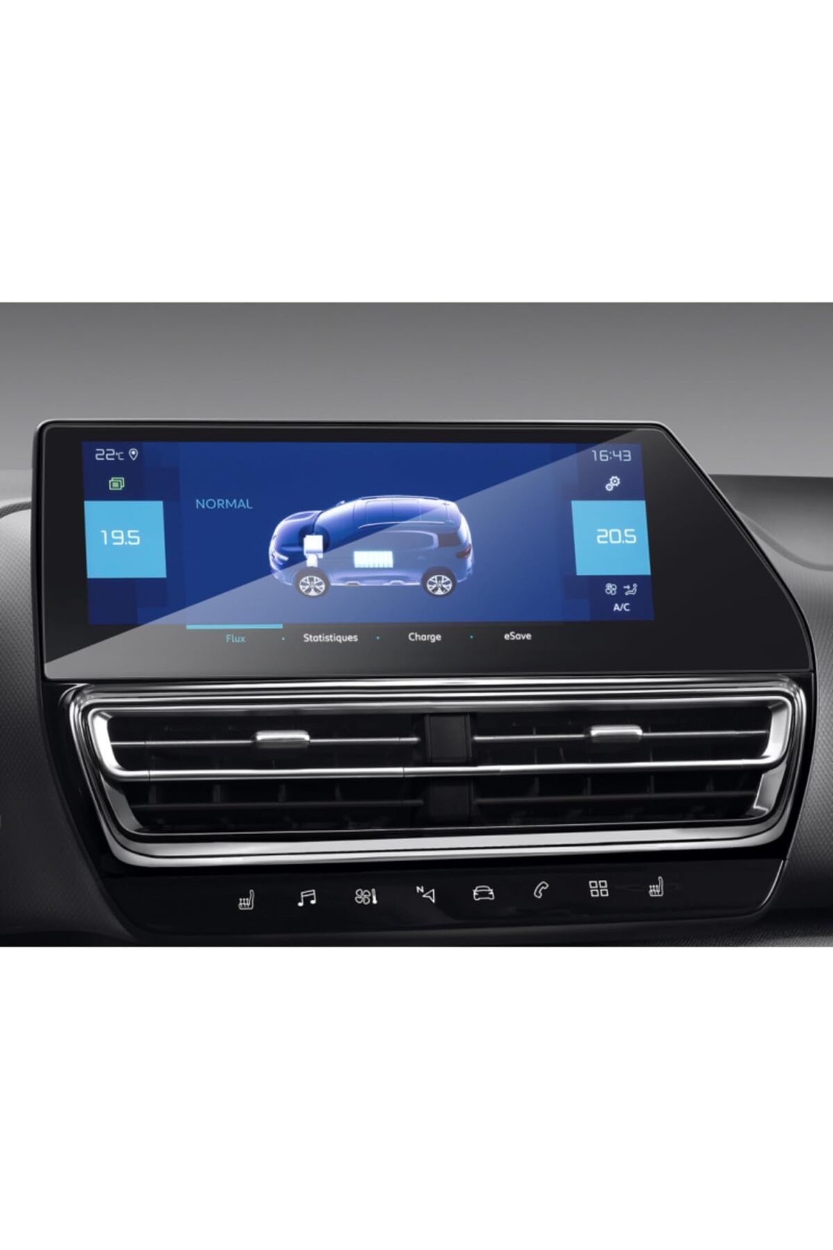 Mobilite Citroen C5 Aircross Makyajlı Kasa 2024 Model 10 inç Multimedya Uyumlu 9H Nano Ekran Koruyucu