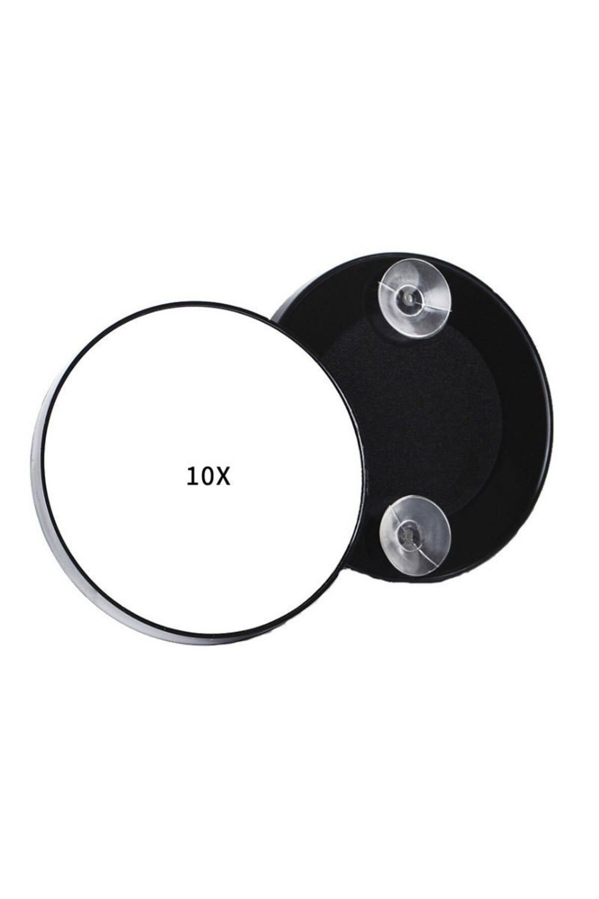 teknom 10x Büyüteç sihirli ayna büyüteçli ayna yüz bakım aynası taşınabilir mini ayna 12,7cm