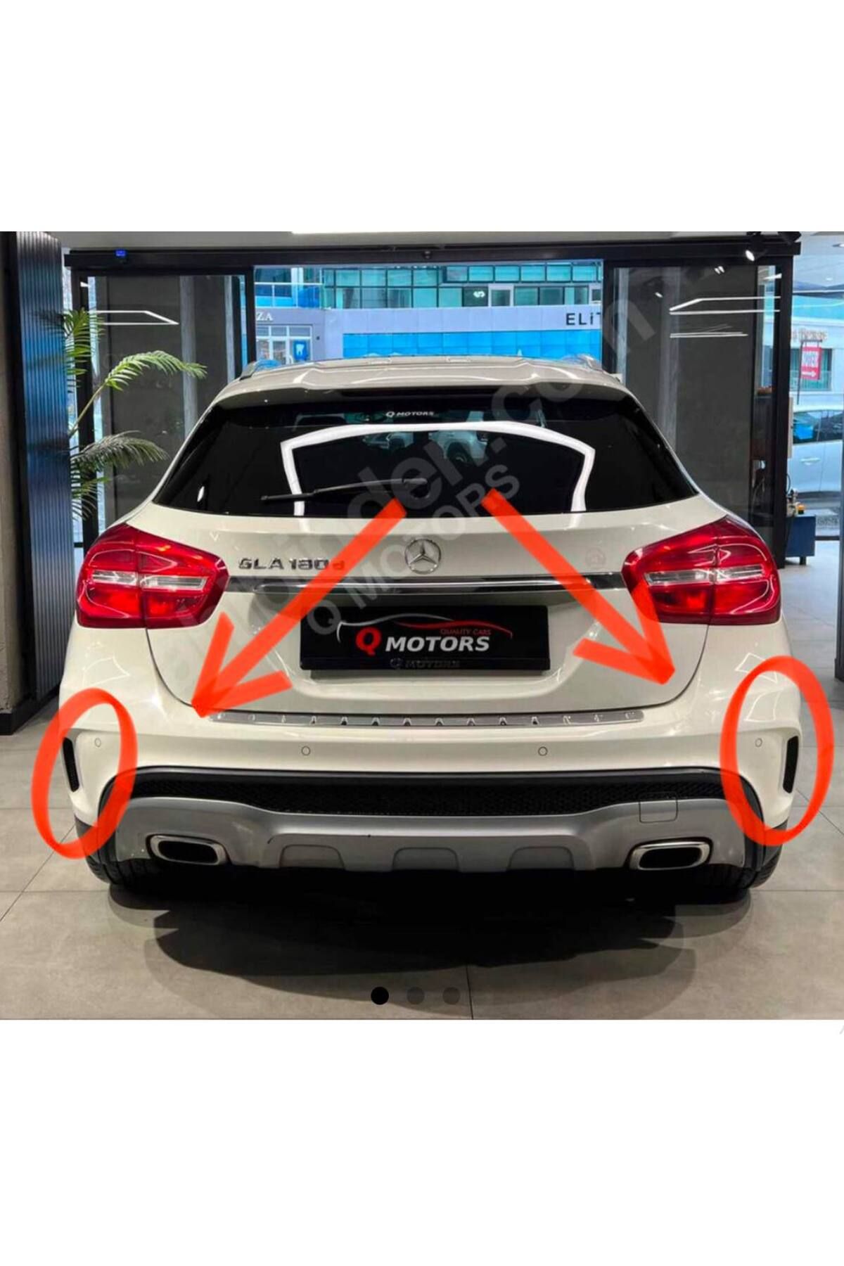 Fabrikasyon Mercedes-Benz GLA 180 Arka Tampon Köşe Bakalitleri Sağ Yolcu tarafı