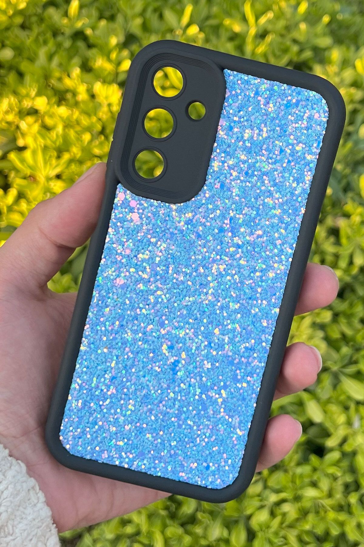 CEPSTOK Samsung Galaxy A25 Kılıf Taşlı Işıltılı Darbe Önleyici Silikon Kapak