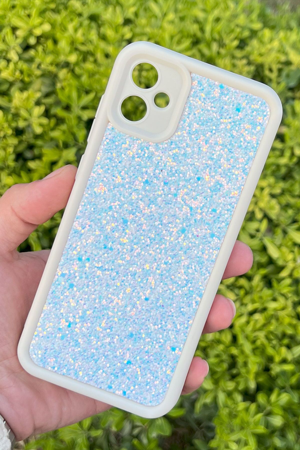 CEPSTOK Samsung Galaxy A05 Kılıf Taşlı Işıltılı Darbe Önleyici Silikon Kapak