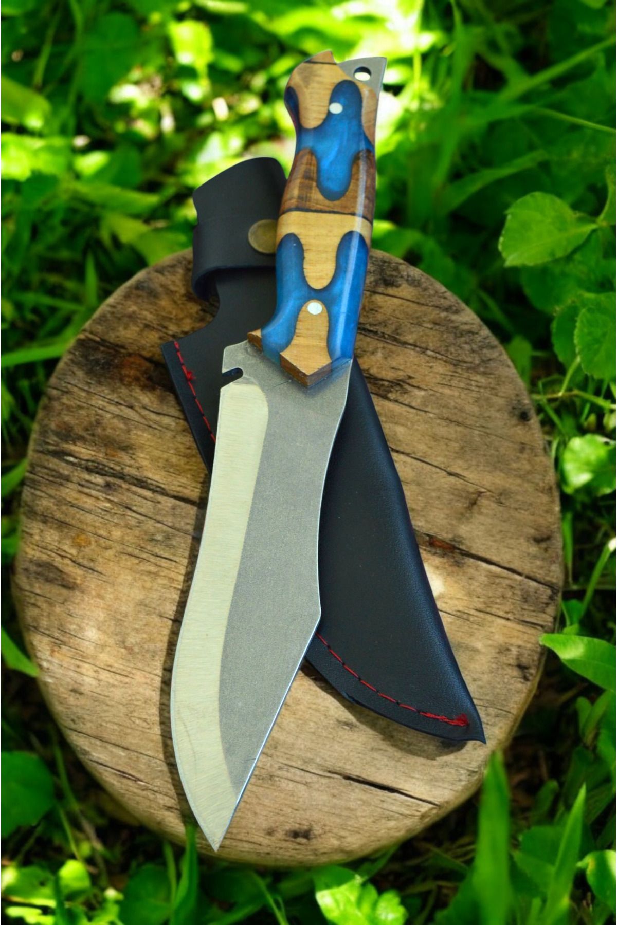 MERTCAN KNİFE 28 cm epoksi hibrit kabze outdoor av ve kamp bıçağı mutfak bıçağı çakı kasap et bıçağı