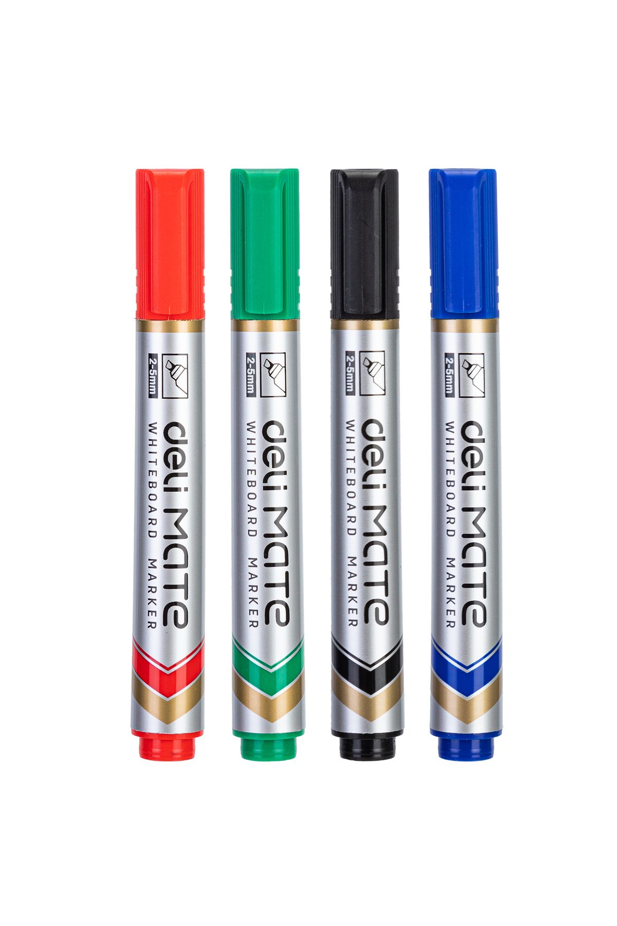 Deli-Deli EU00403 Whiteboard Marker, 2–5mm Chisel Tip, 4 Colors – For Classroom, Office & Meetings 2
