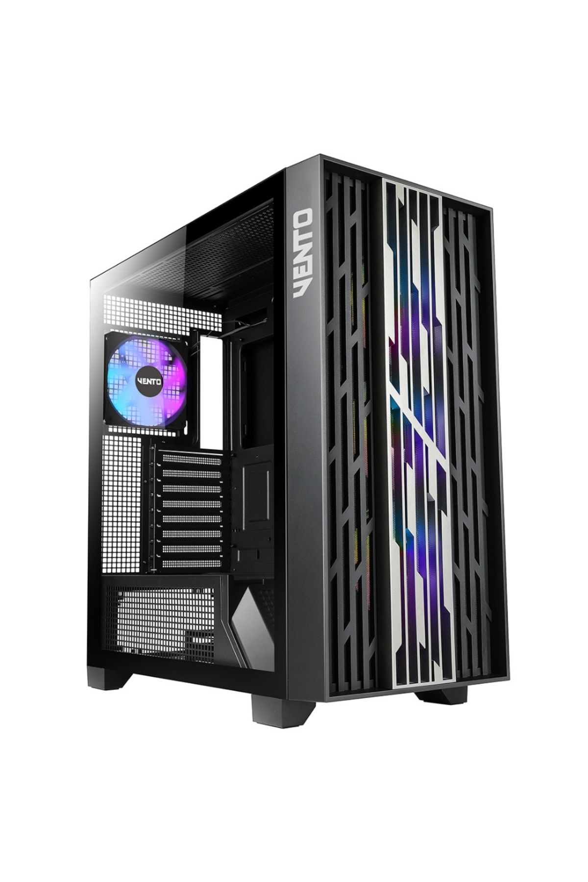 VENTO VG4252L FSP 750W GEN5 4x120mm ARGB Fan Temperli Cam USB 3.0 E-ATX Gaming (Oyuncu) Kasa