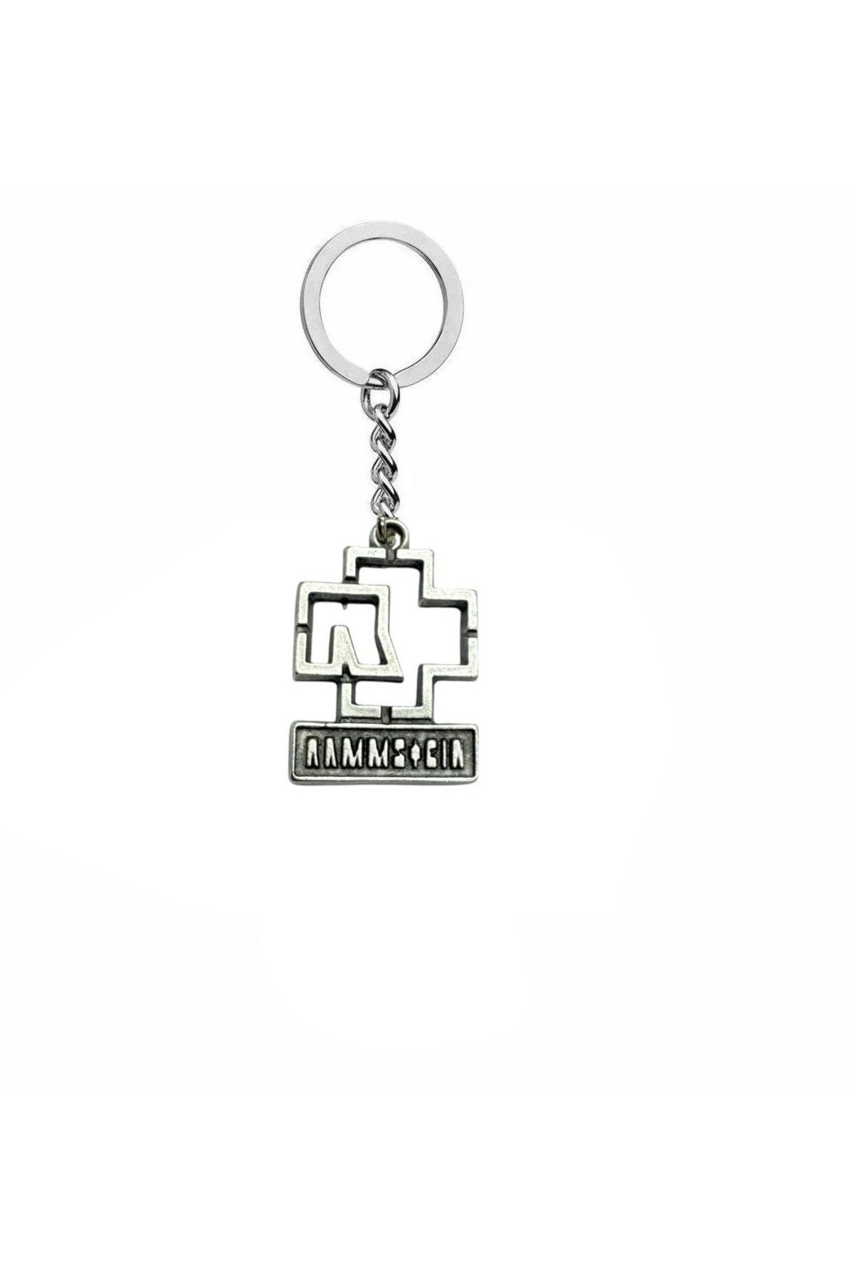 Herşey Nota Rammstein Logolu Endüstriyel Metal Anahtarlık – Unisex Aksesuar