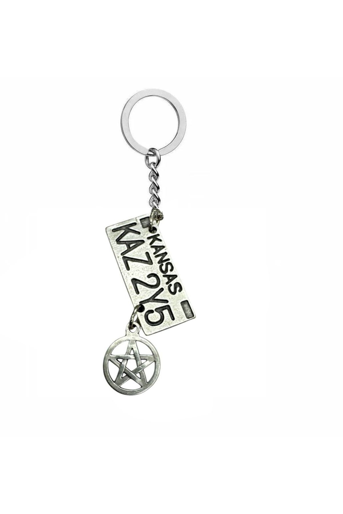 Herşey Nota Supernatural Dean Winchester Plaka Anahtarlık – Unisex Aksesuar