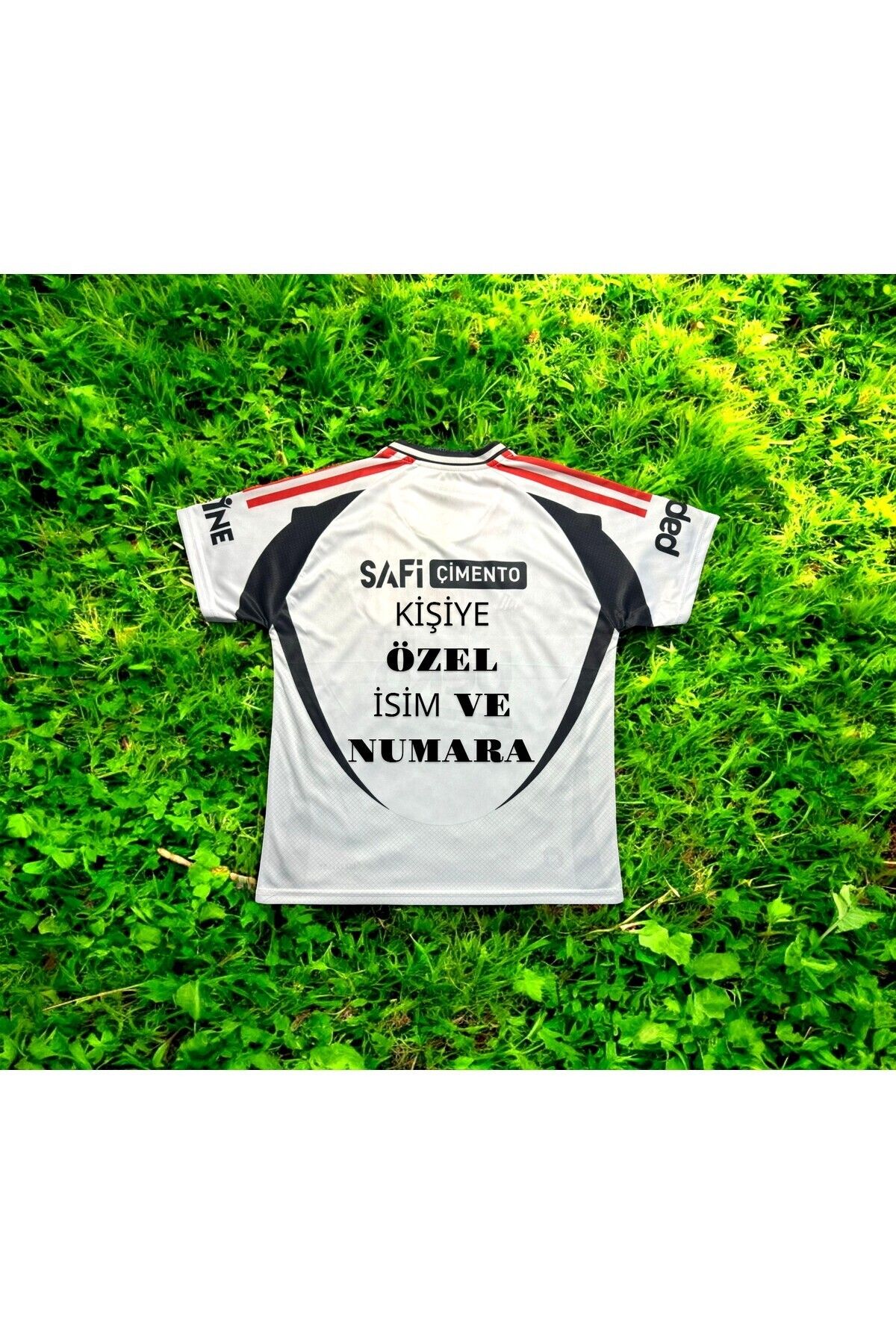 Quaxram Kişiye Özel Baskılı-b'e.şikt.aş 2024/2025 Sezon Yetişkin Futbol Forması-beyaz