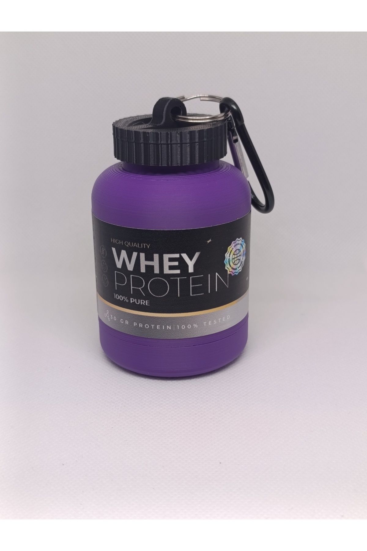 NozzleCraft Protein Toz Saklama Hunisi – 50g | Karabinalı