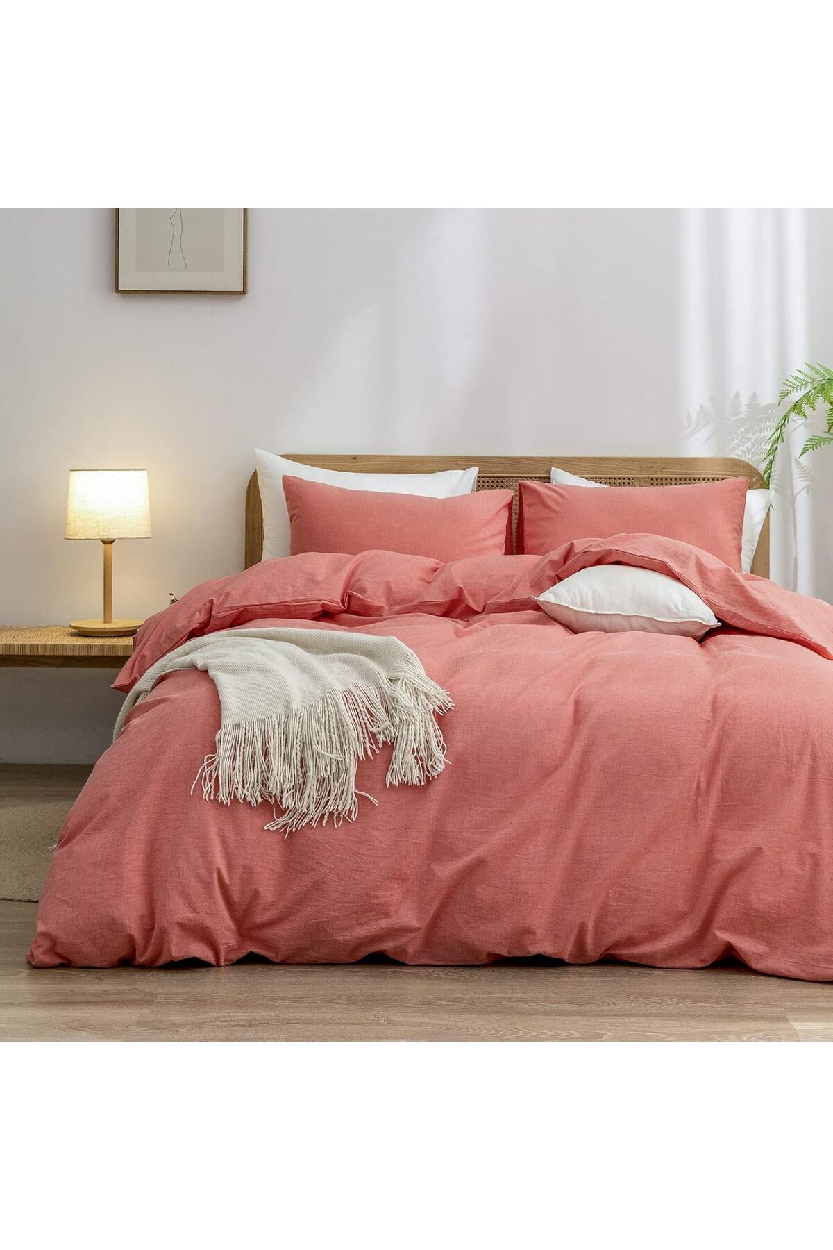Sheri Home Tekstil Pure Beyaz Çift Kişilik Nevresim Seti(YORGAN KILIFI 2 Lİ YASTIK KILIFI) %100 OtelPamukty6655888