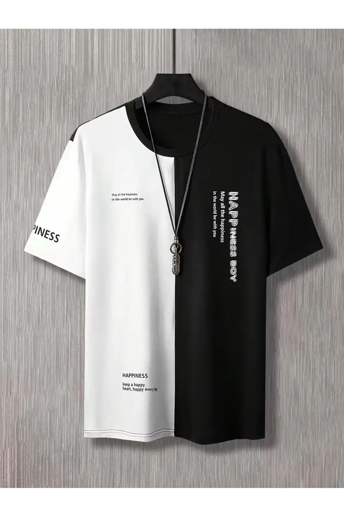 bellanova Erkekler için Rahat Moda T-Shirt Benzersiz Baskı