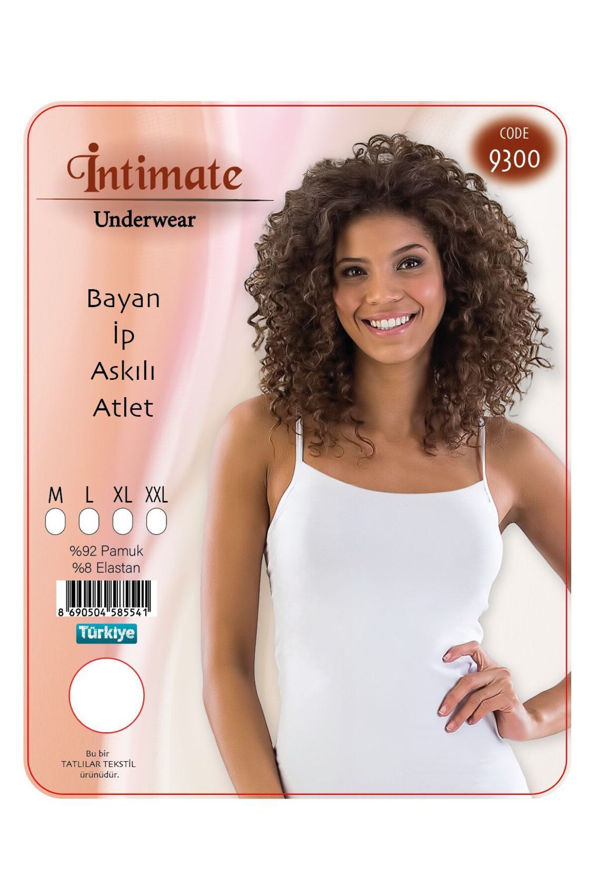 DK İÇ GİYİM KADIN ATLET İP ASKILI 9300