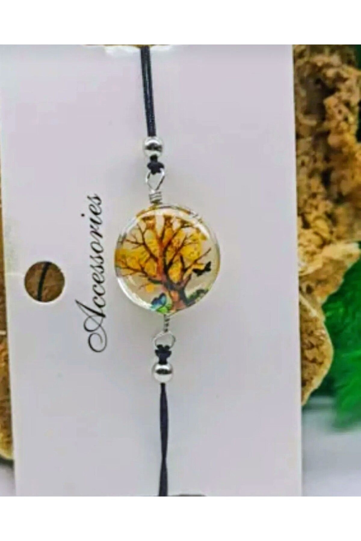 Mimi Aksesuar El Yapımı Hayat Ağacı Makrome Kadın Bileklik