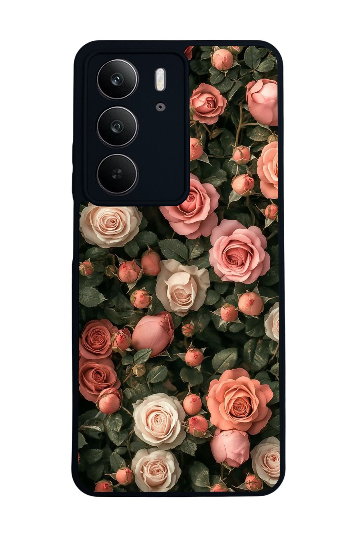 realme C75 Mat Uyumlu Siyah Kılıf – Yumuşak Silikon, Koruyucu, Şok Emici Kapak