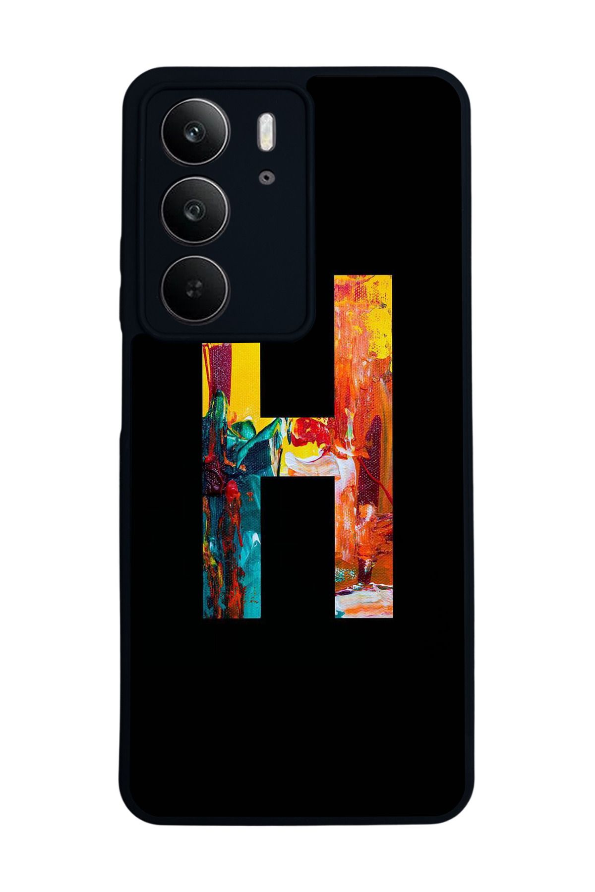 realme C75 Mat Uyumlu Siyah Kılıf – Yumuşak Silikon, Koruyucu, Şok Emici Kapak