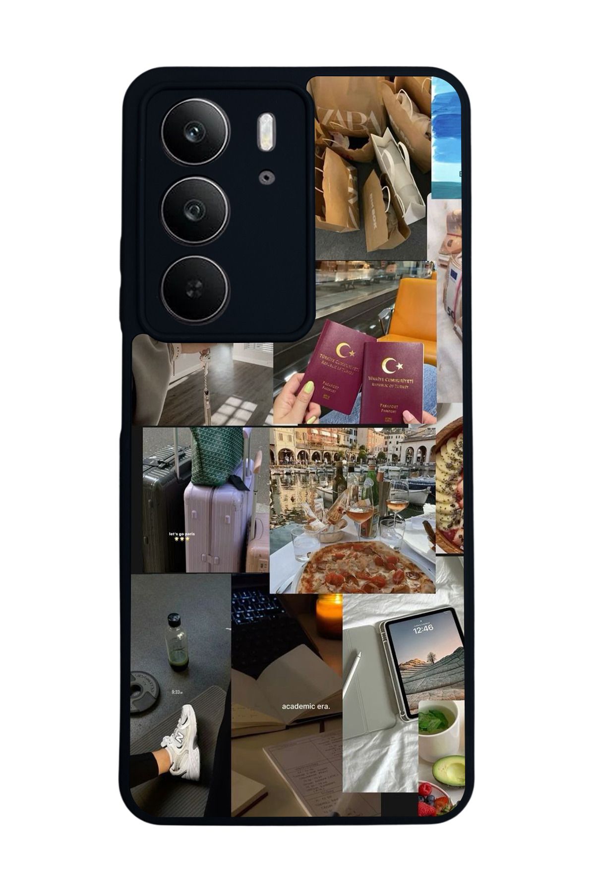 realme C75 Mat Uyumlu Siyah Kılıf – Yumuşak Silikon, Koruyucu, Şok Emici Kapak