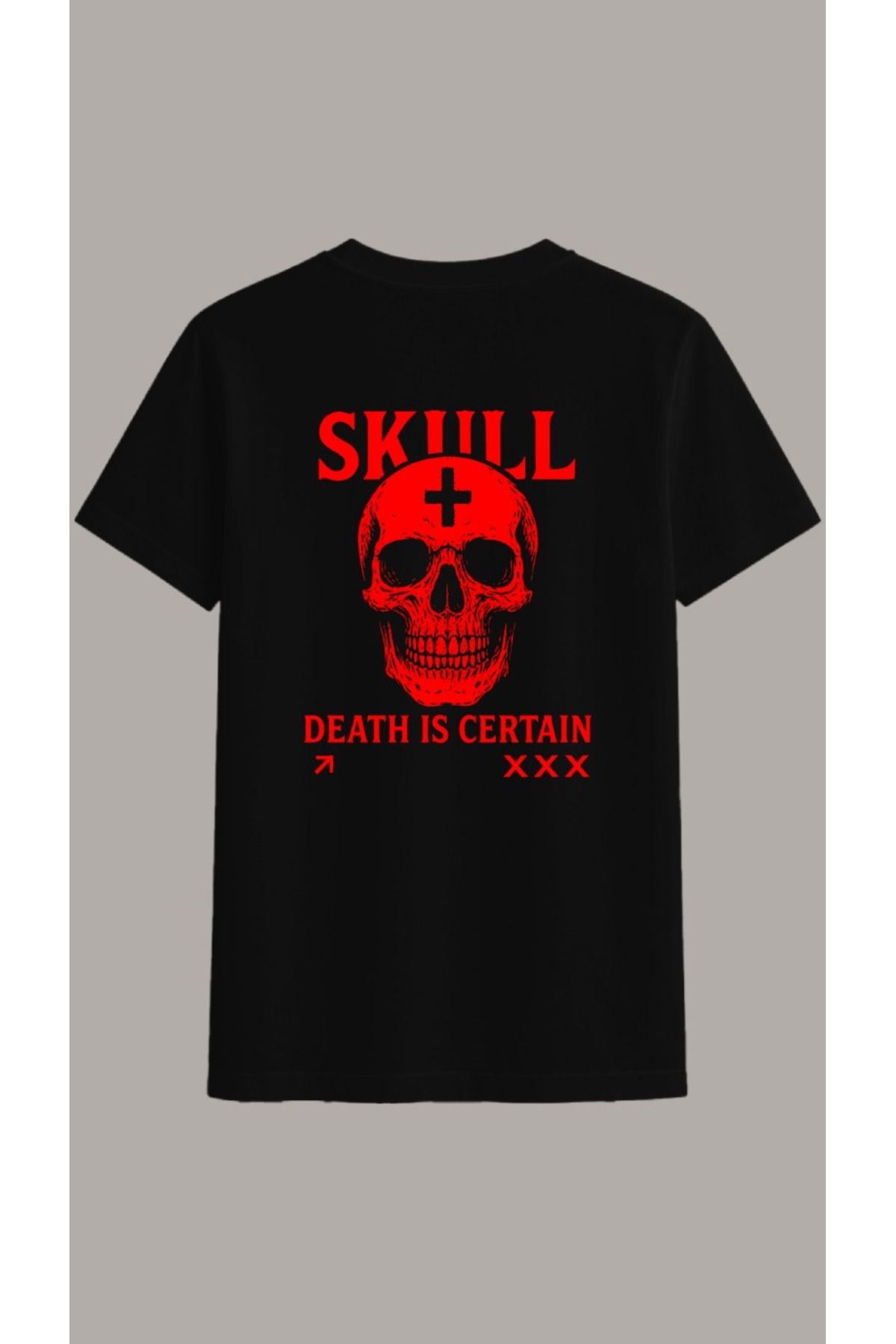 Vigor Wear SKULL Baskılı Oversize T-Shirt