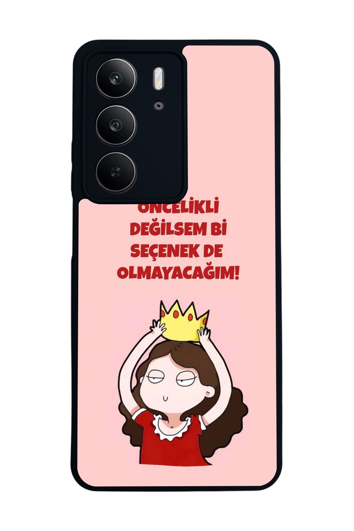 realme C75 Mat Uyumlu Siyah Kılıf – Yumuşak Silikon, Koruyucu, Şok Emici Kapak