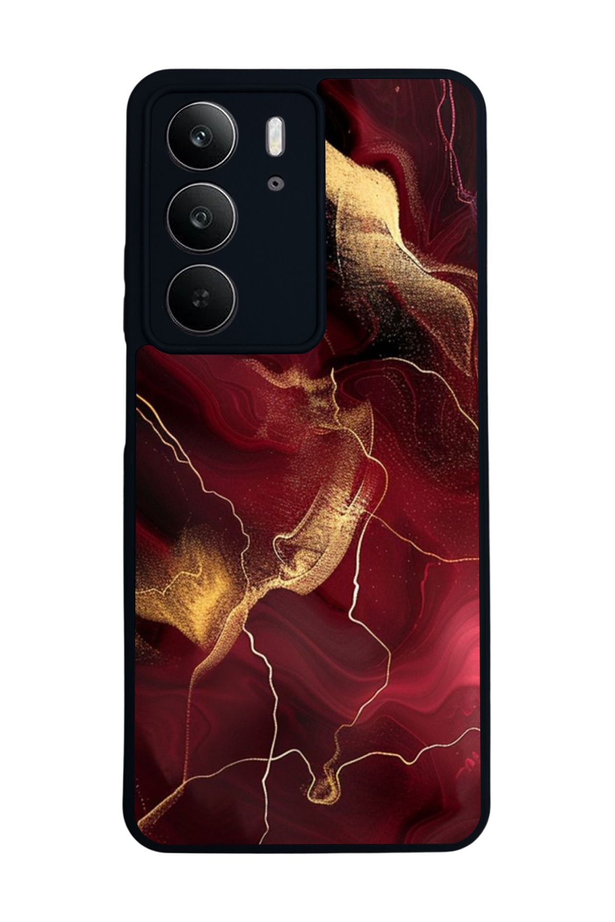 realme C75 Mat Uyumlu Siyah Kılıf – Yumuşak Silikon, Koruyucu, Şok Emici Kapak