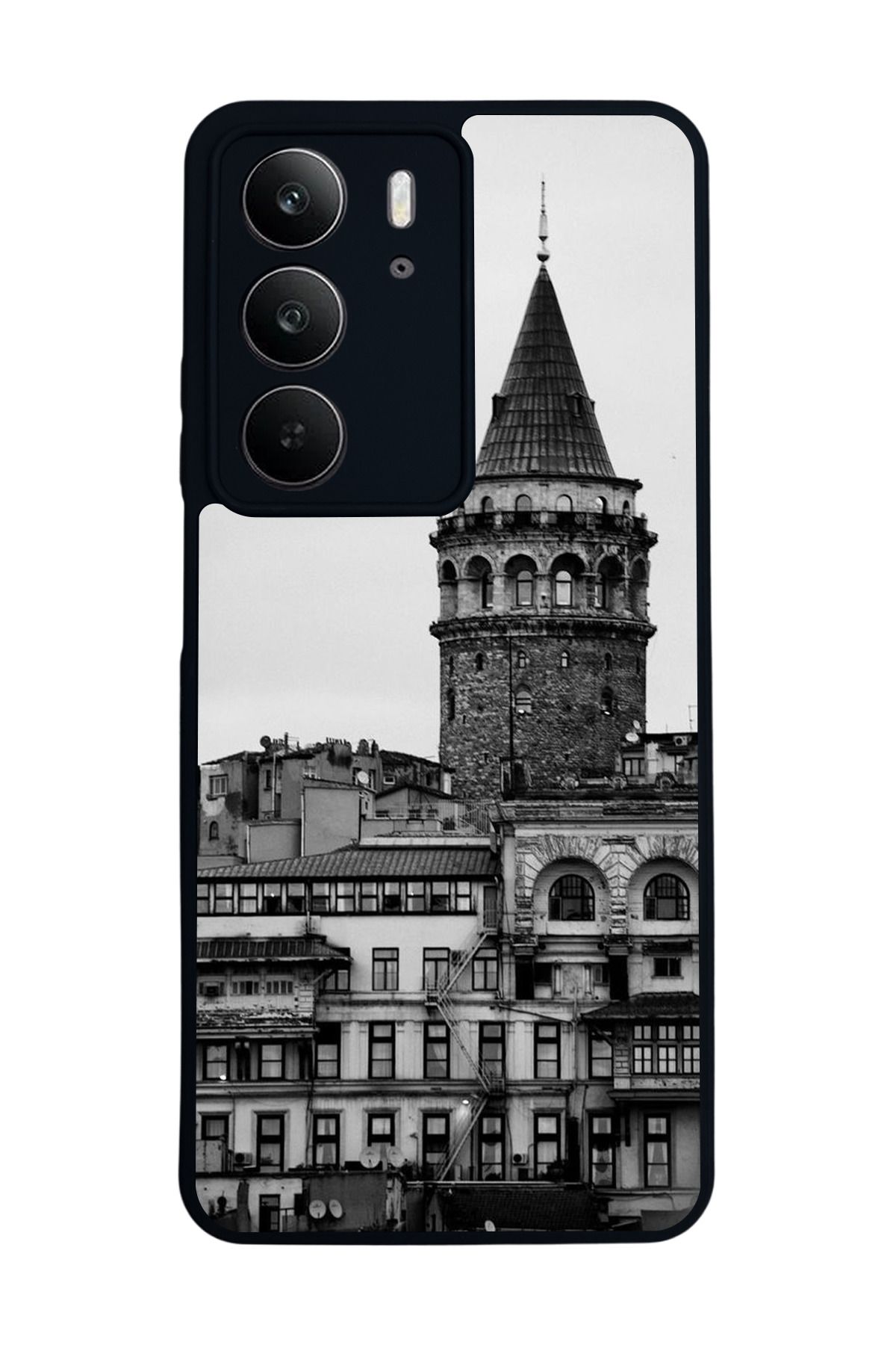 realme C75 Mat Uyumlu Siyah Kılıf – Yumuşak Silikon, Koruyucu, Şok Emici Kapak