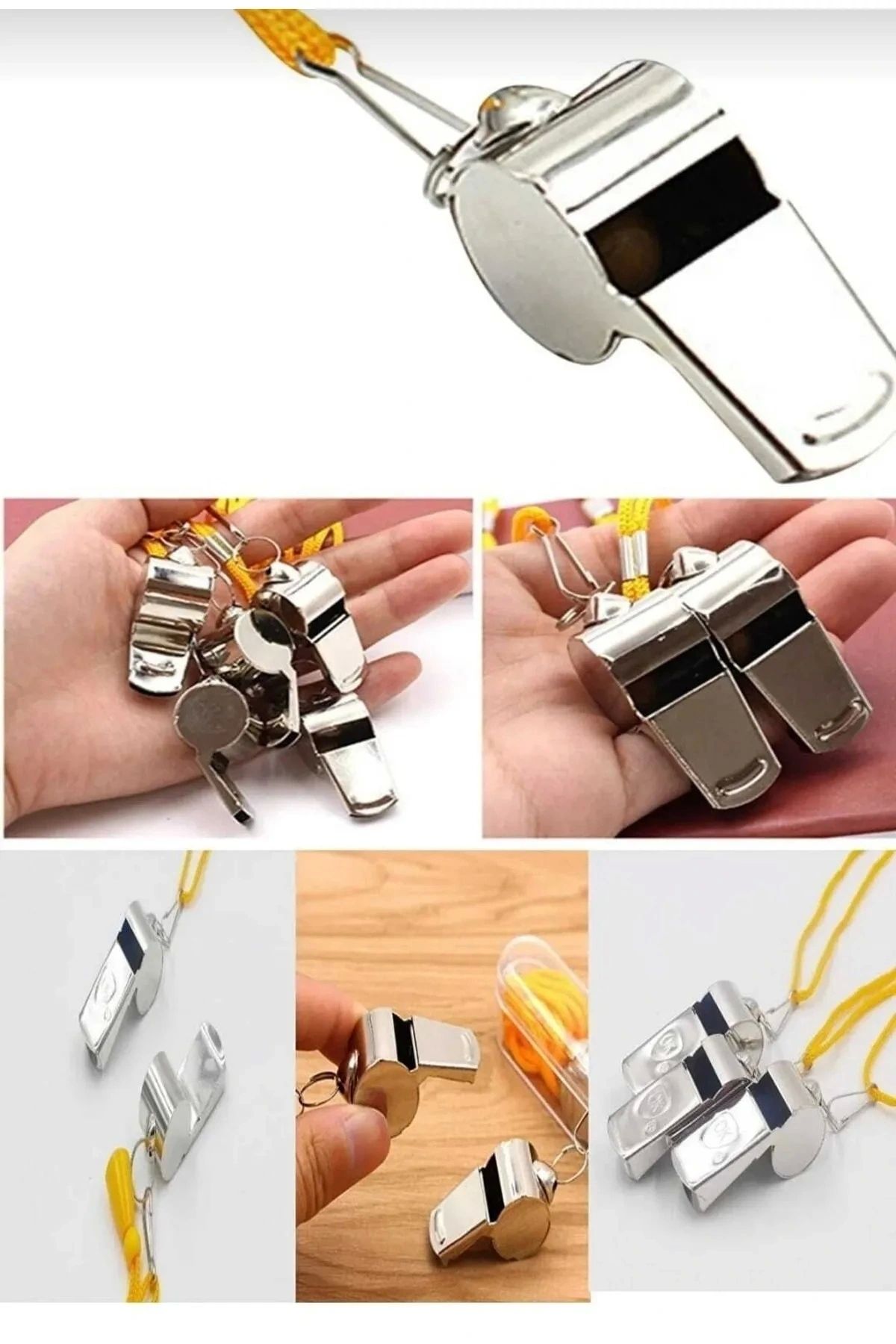 OurStyles Metal Düdük - Hakem Düdüğü - Deprem Düdüğü - Kamp Düdüğü