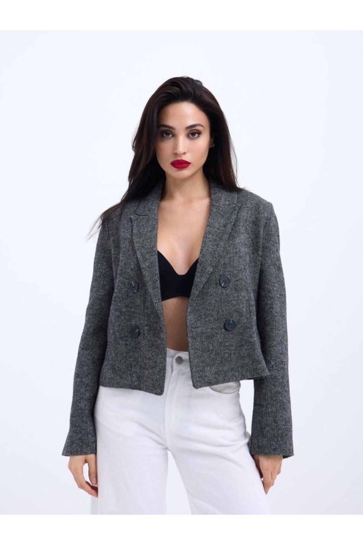 velmorafashion 6723 CEKET-SİYAH