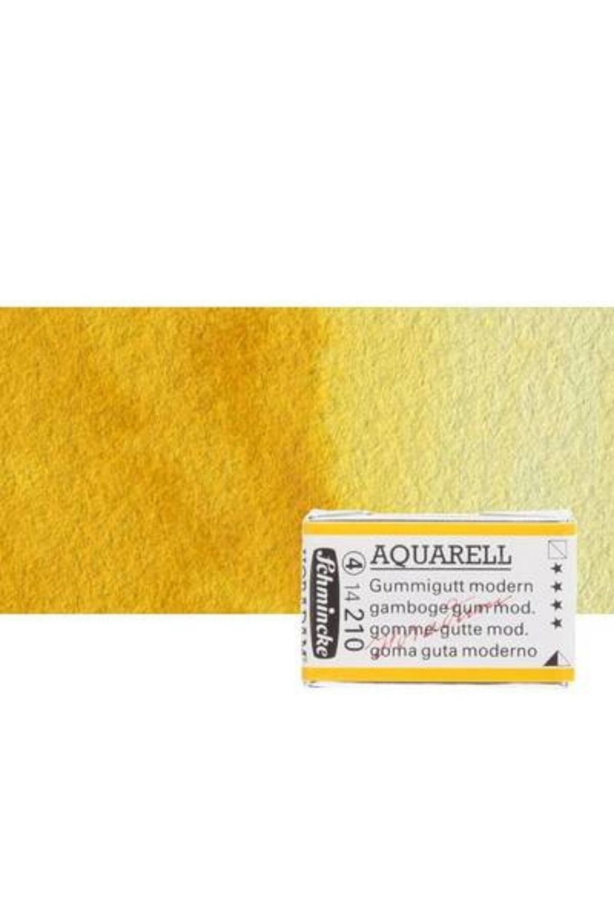 Schmincke Horadam Aquarell Artist Sulu Boya Tam Tablet Seri 4 210 Gamboge Gum Modern