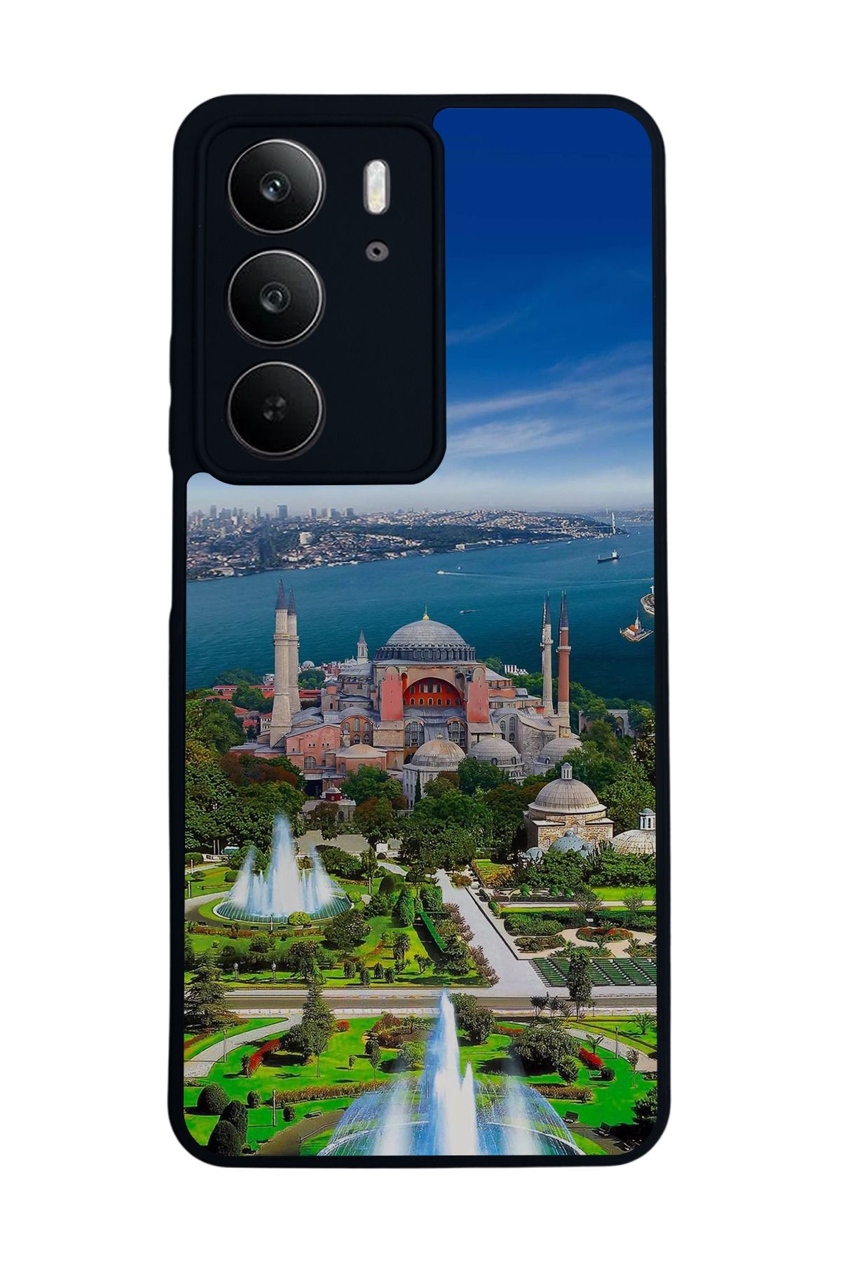 realme C75 Mat Uyumlu Siyah Kılıf – Yumuşak Silikon, Koruyucu, Şok Emici Kapak