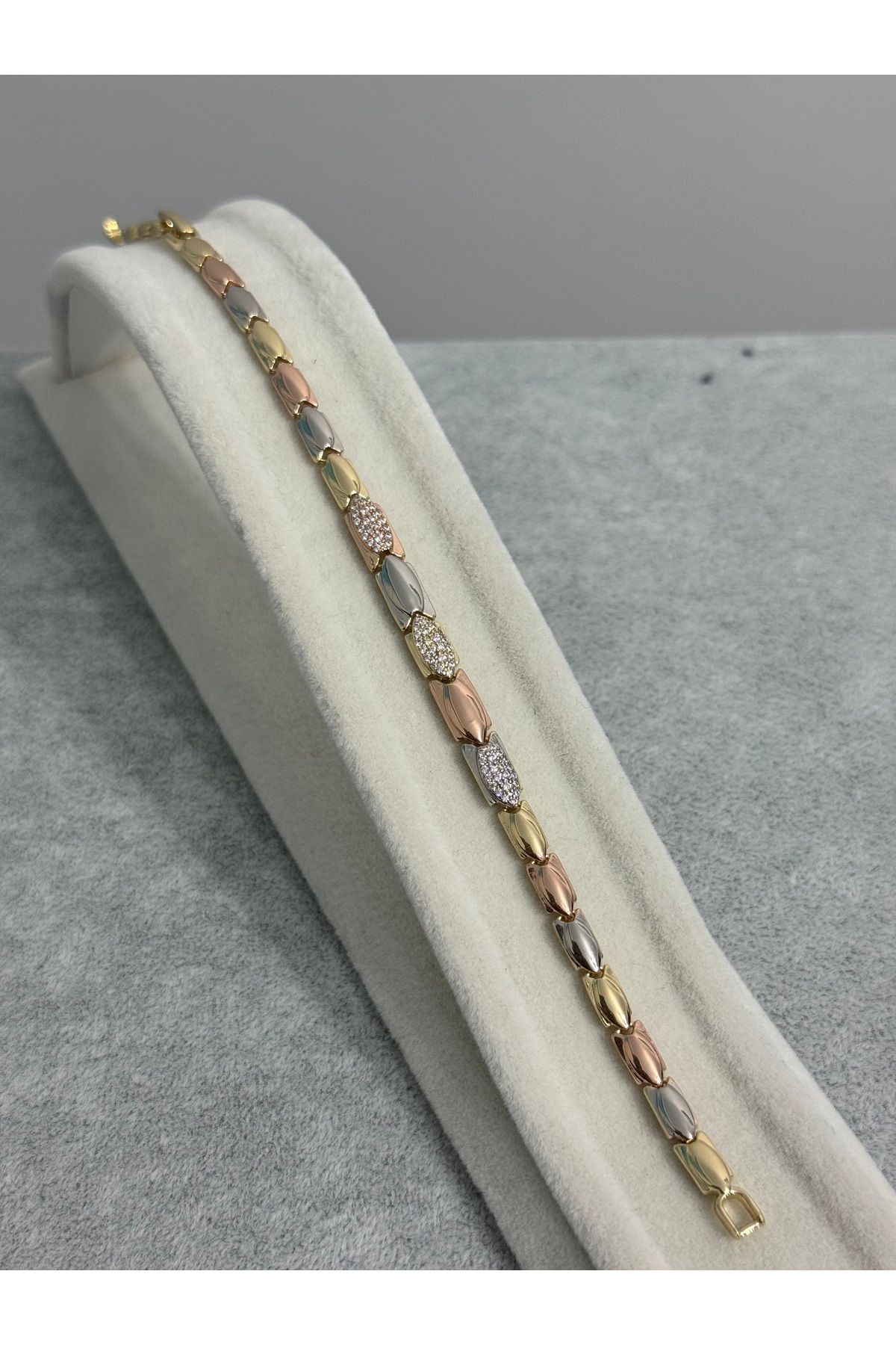XUPING JEWELRY 316L zirkon taşlı çelik bileklik paslanmaz kararmaz