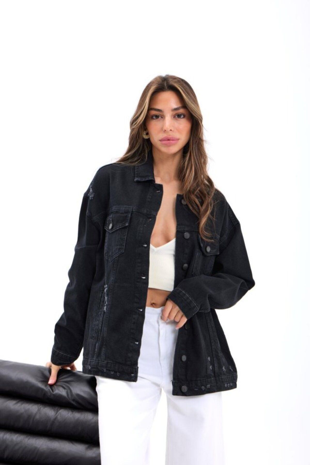 velmorafashion 4929 KOT CEKET-SİYAH