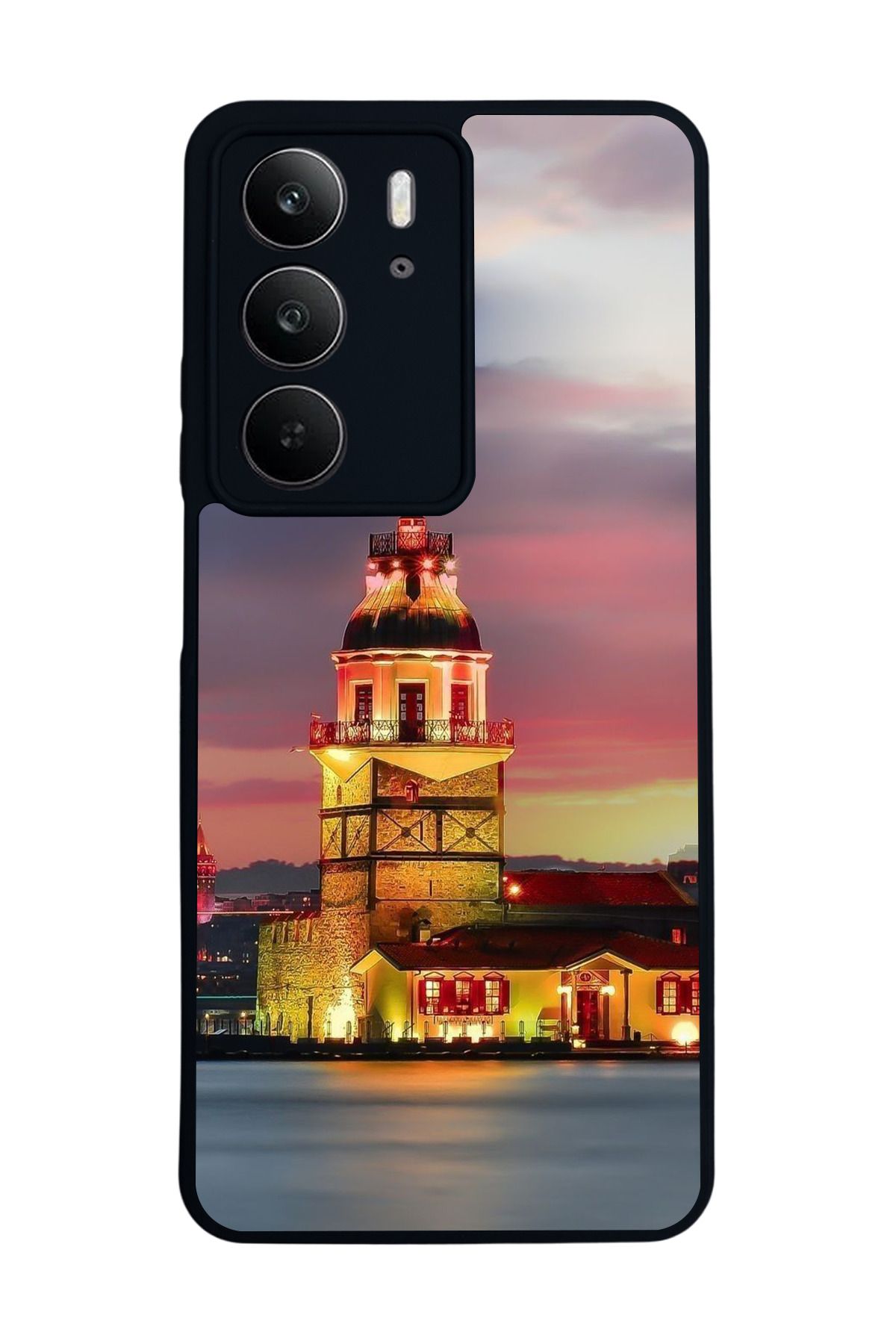 realme C75 Mat Uyumlu Siyah Kılıf – Yumuşak Silikon, Koruyucu, Şok Emici Kapak