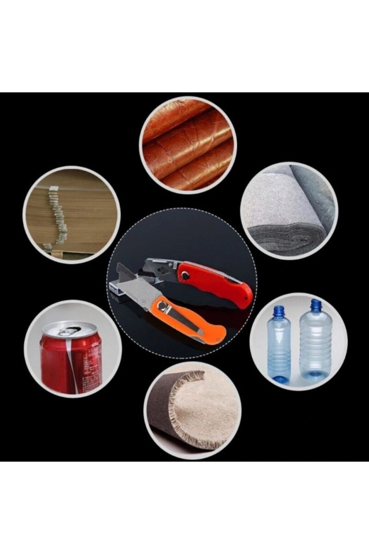 OurStyles 5 Bıçaklı Çok Amaçlı Katlanabilir Falçata Halı Alçıpan Falçatası
