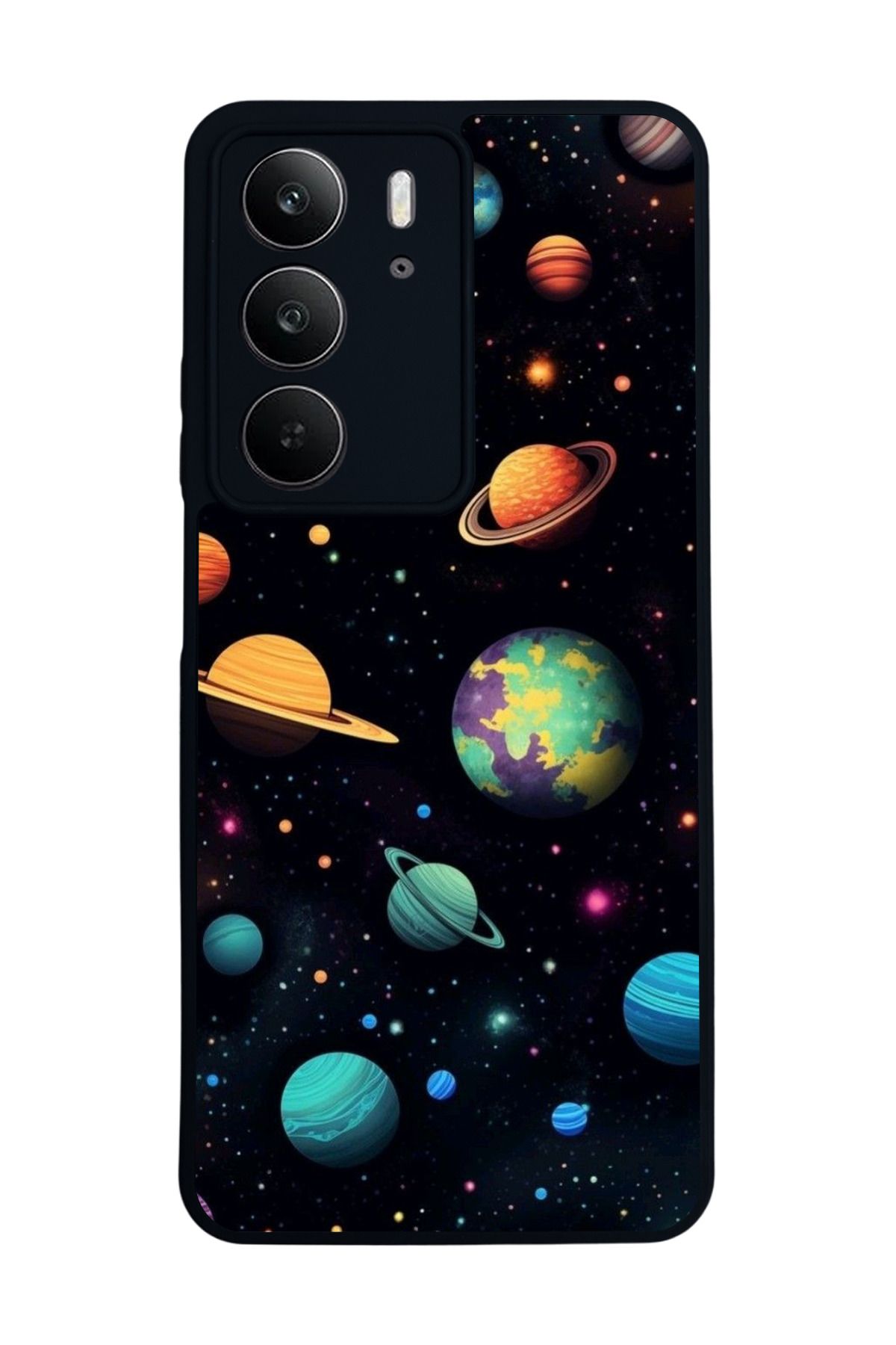 realme C75 Mat Uyumlu Siyah Kılıf – Yumuşak Silikon, Koruyucu, Şok Emici Kapak