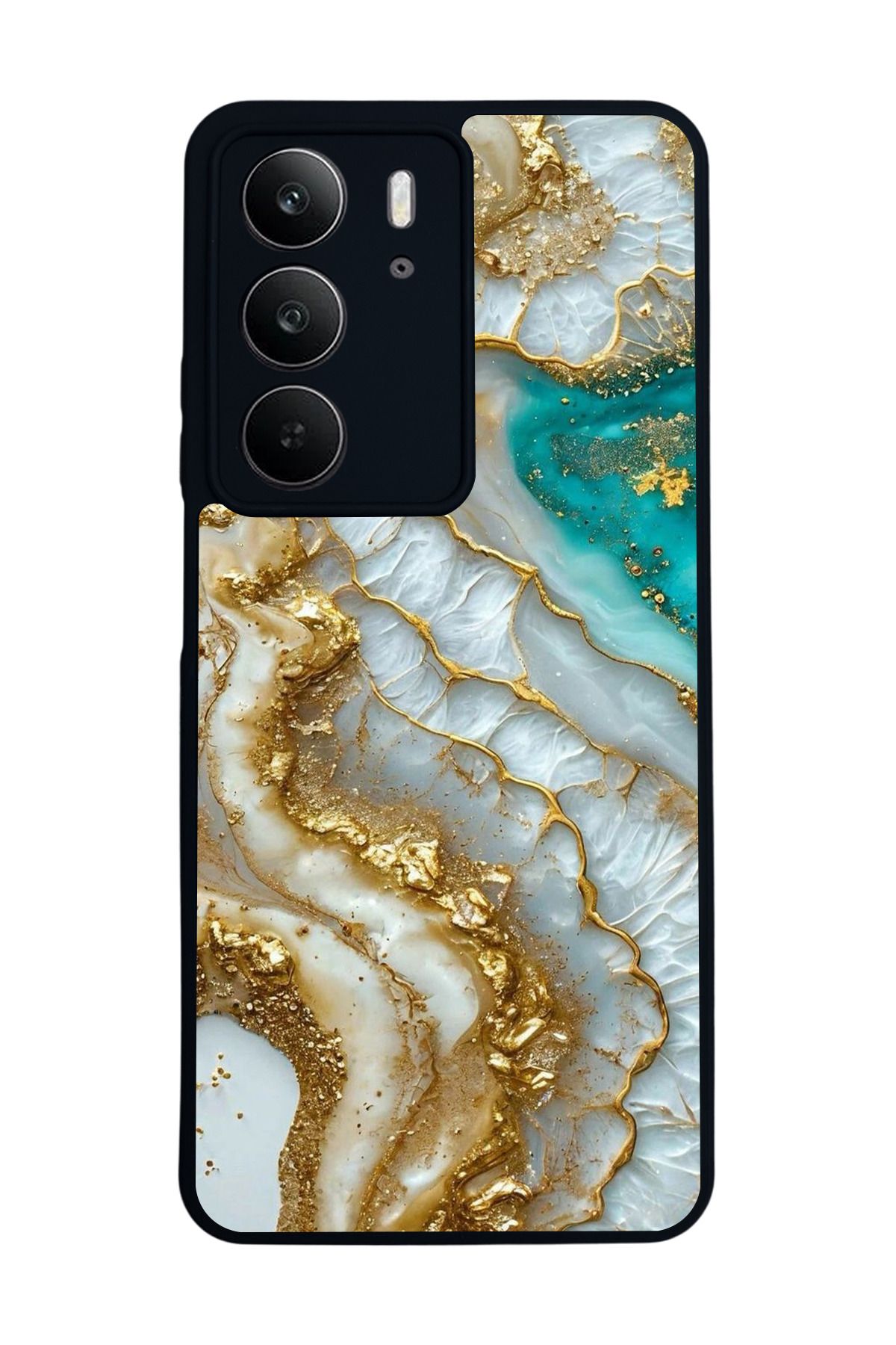 realme C75 Mat Uyumlu Siyah Kılıf – Yumuşak Silikon, Koruyucu, Şok Emici Kapak