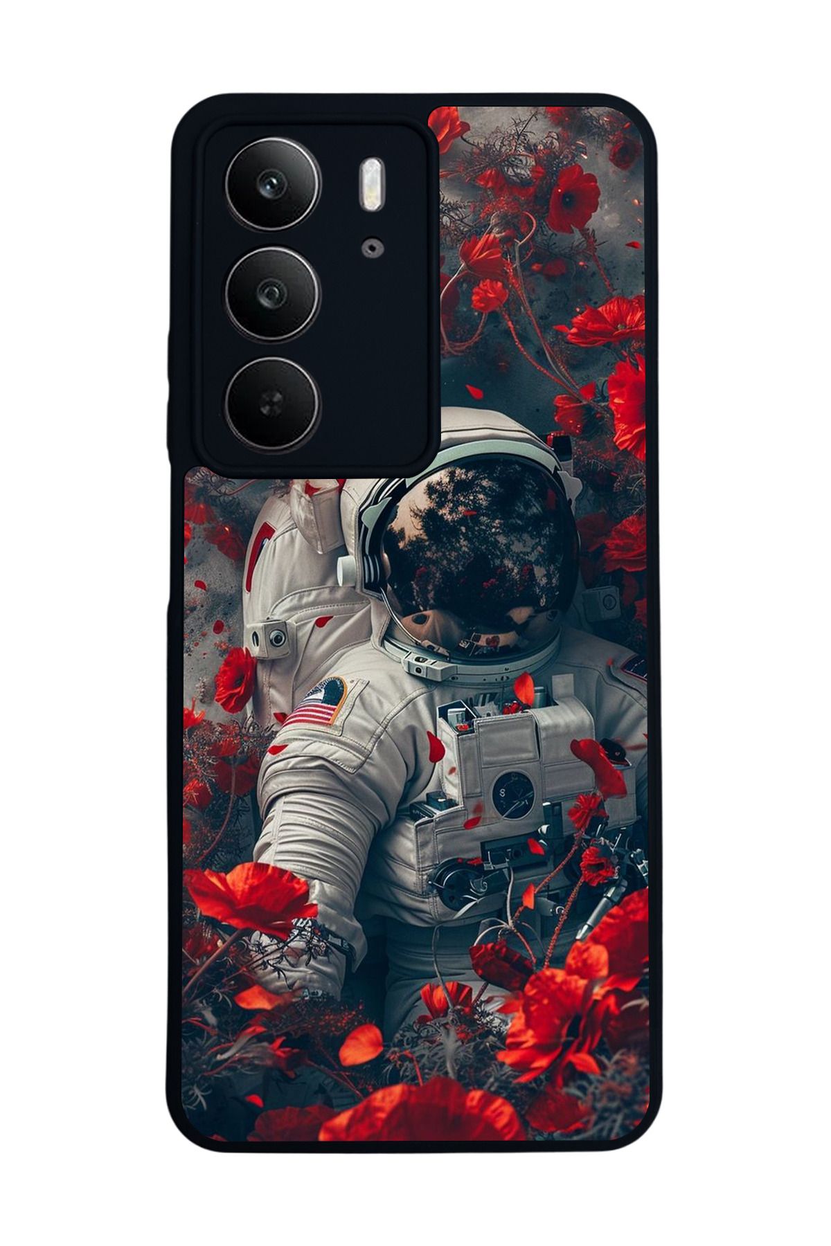realme C75 Mat Uyumlu Siyah Kılıf – Yumuşak Silikon, Koruyucu, Şok Emici Kapak