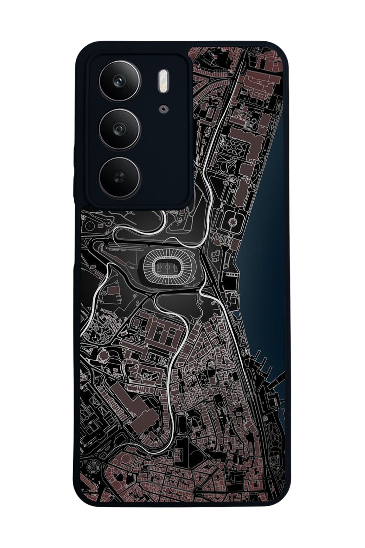 realme C75 Mat Uyumlu Siyah Kılıf – Yumuşak Silikon, Koruyucu, Şok Emici Kapak
