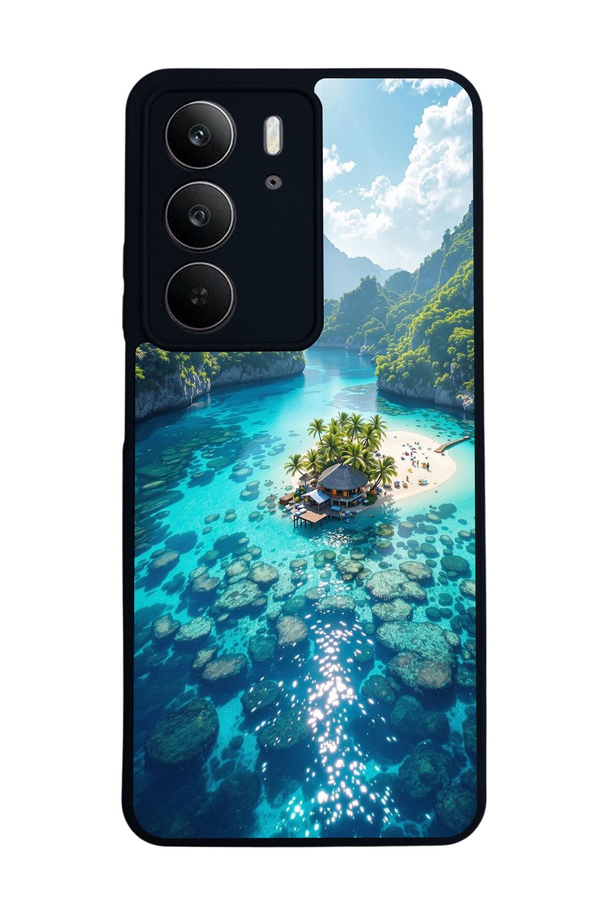 realme C75 Mat Uyumlu Siyah Kılıf – Yumuşak Silikon, Koruyucu, Şok Emici Kapak